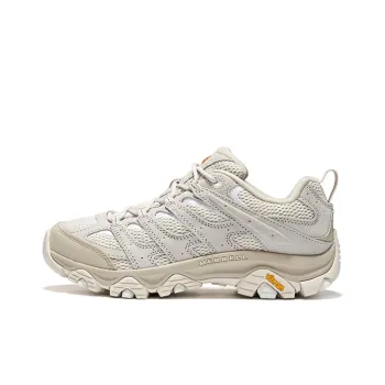 MERRELL MOAB 3 Slip Resistant, Abrasion Resistant, Breathable Low Top Outdoor Shoes Men's Ecru