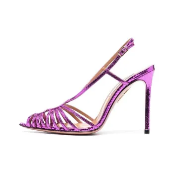 AQUAZZURA Mistress One-Strap Sandals 10.5cm Women's Purple