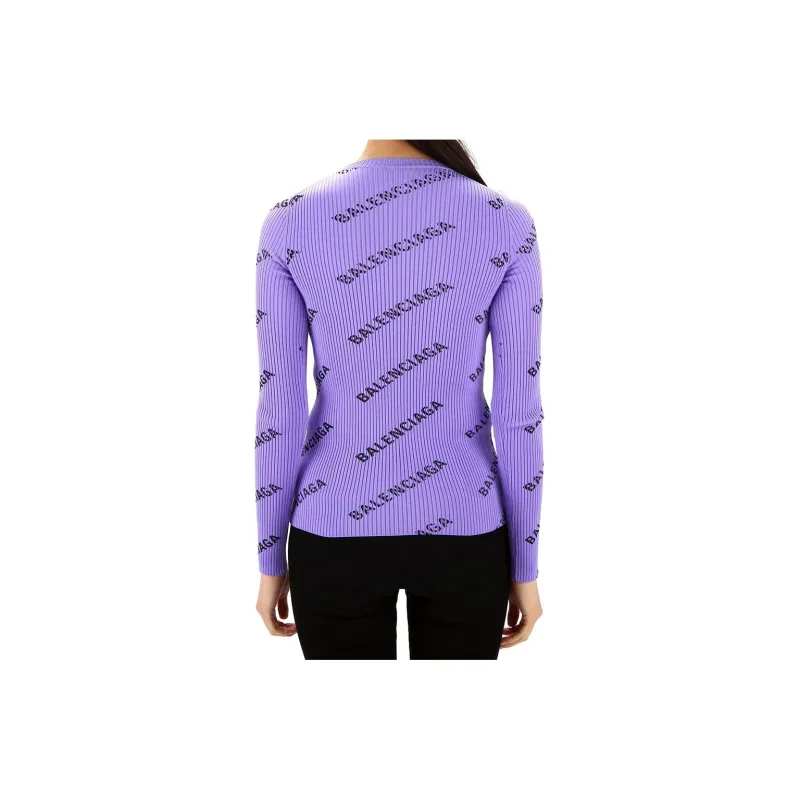Balenciaga T Shirts Women's Purple-3