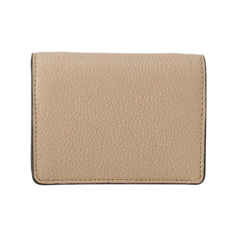 FERRAGAMO Cow Leather Card Holder Women's Coffee-3