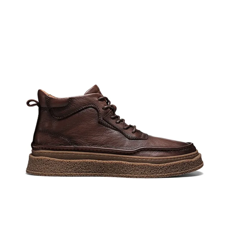 Hautton Jeans Casual Shoes Men's Brown-1