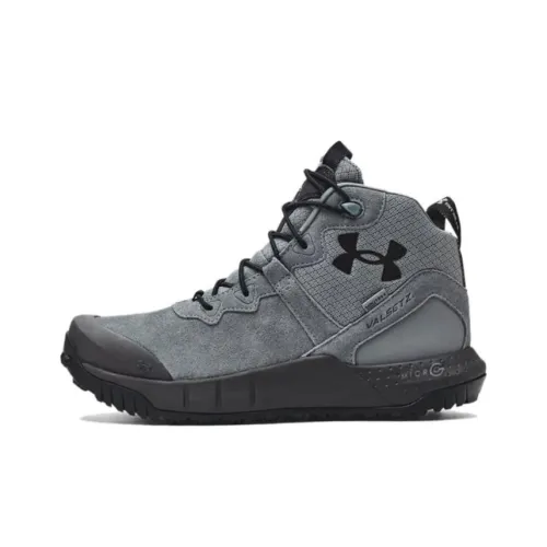 Under Armour Micro G UA Micro G® Anti-Slip Wear-Resistant High-Top Outdoor Shoes Men's Black Gray