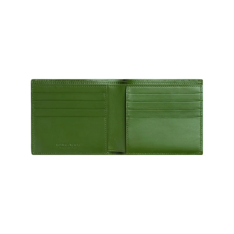 Bottega Veneta Calfskin Wallet Men's Avocado Green-2