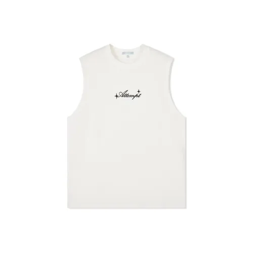 Cabbeen Tank Tops Men Bleached White