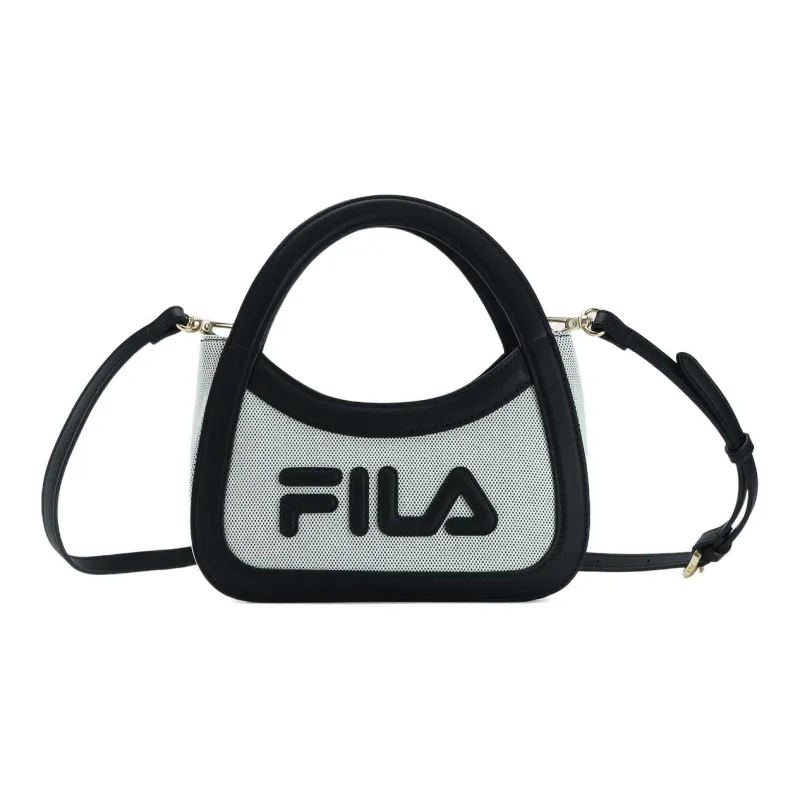 FILA PU Shoulder Bag Crossbody Bag Handbags Small Size Women's Black-0