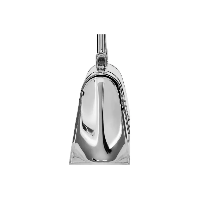 Balenciaga Hourglass Brass Handbag Extra Small Women's Silver-2