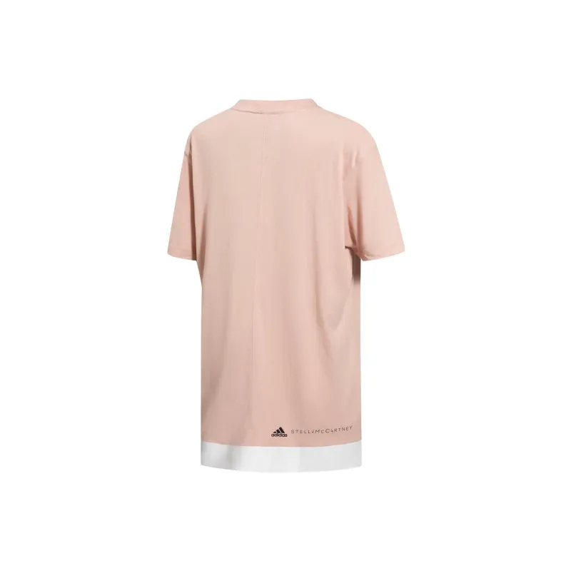 Adidas Stella Series Drop Shoulder Sleeve T Shirt Women's Coral-1