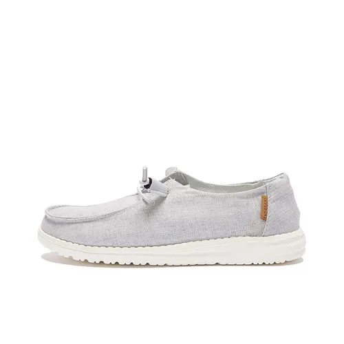 Heydude Women's Casual Shoes Women's Low-Top Light Gray