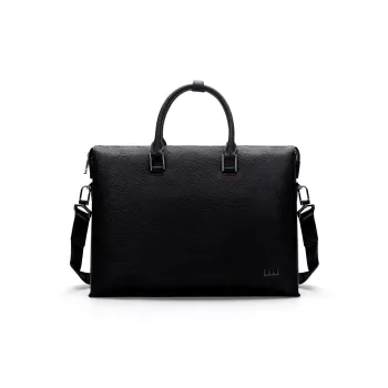 ELLE HOMME Top Grain Cow Leather One Shoulder Handbag Regular Unisex Solid Color