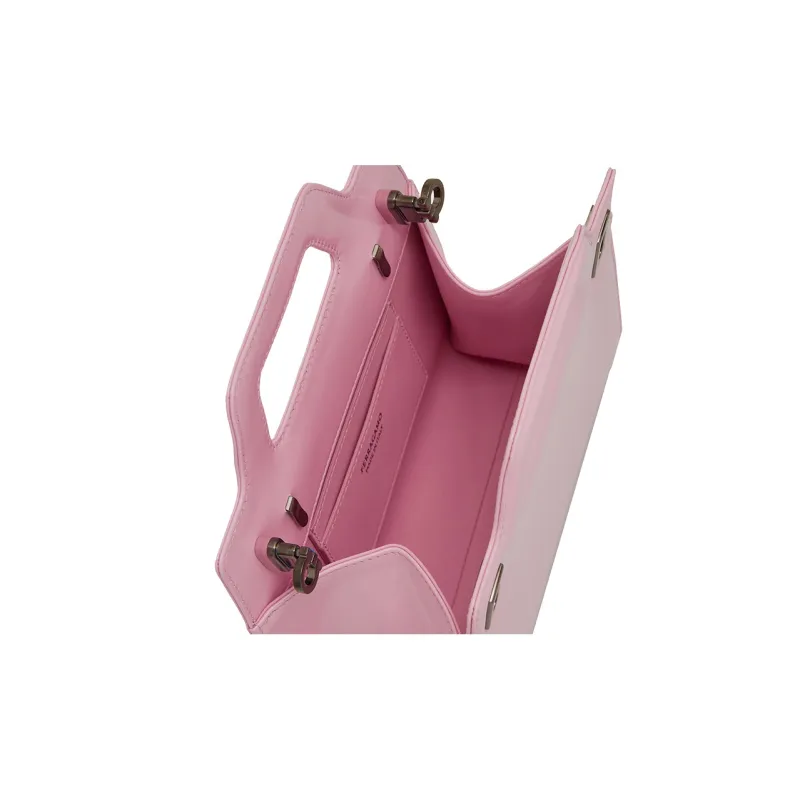 FERRAGAMO Cow Leather Shoulder Bag, Crossbody Bag, Handbag Mini Women's Light Pink-6