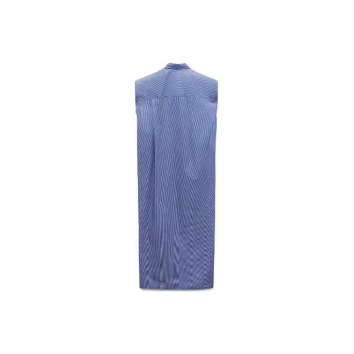 ZARA Sleeveless Dresses Women's Blue-1