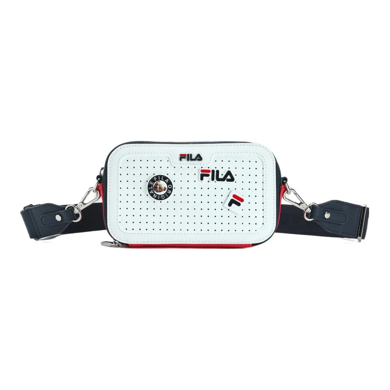 FILA PU Shoulder Bag Crossbody Bag Small Size Women's White-0