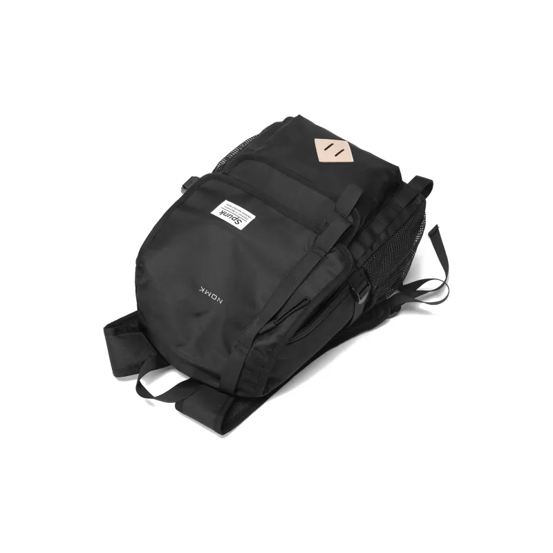 NOMK Oxford Cloth Canvas Travel Bag Handbag Laptop Bag Backpack Regular Unisex Black-4