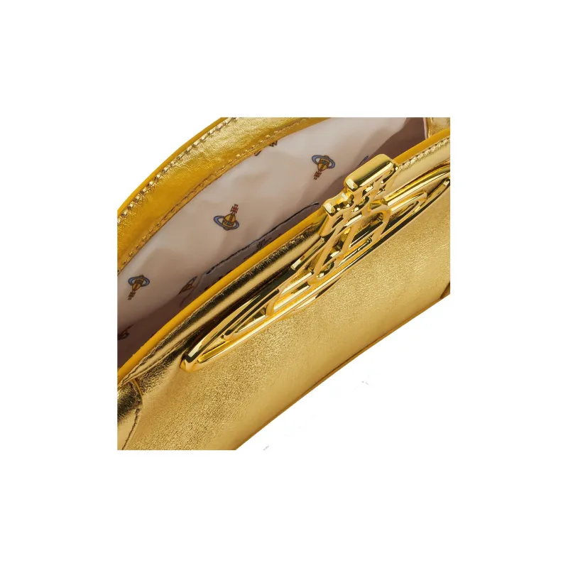 Vivienne Westwood Calfskin Clutch Women's Gold-3