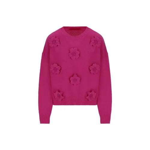 Valentino Sweaters Women's Rose Red