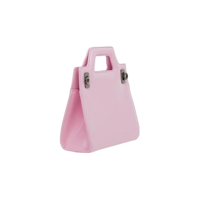 FERRAGAMO Cow Leather Shoulder Bag, Crossbody Bag, Handbag Mini Women's Light Pink-1