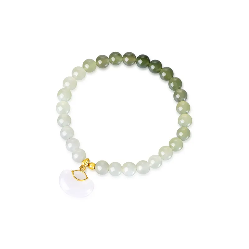 LOVING Hetian Jade Bracelets White Jade/Pale Greenish White Jade Women's-2