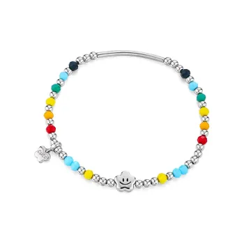 KADER 925 Sterling Silver Synthetic Cubic Zirconia/Rhinestone Bracelets Women's Macron Color