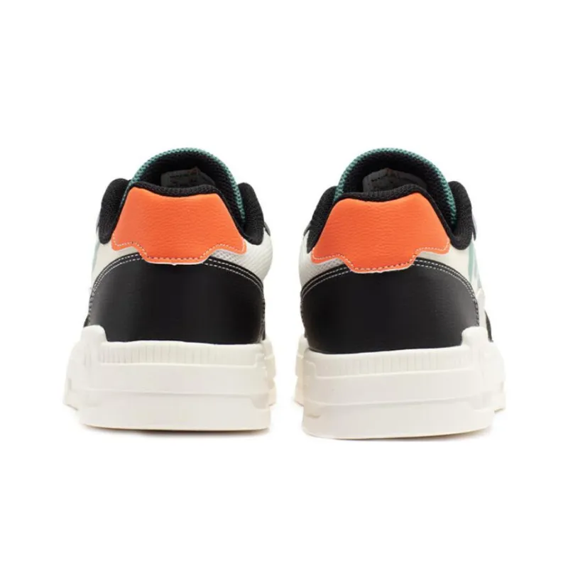 361° Anti-Slip Wear-Resistant Low-Top Skateboard Shoes Men's Black Cyan-3