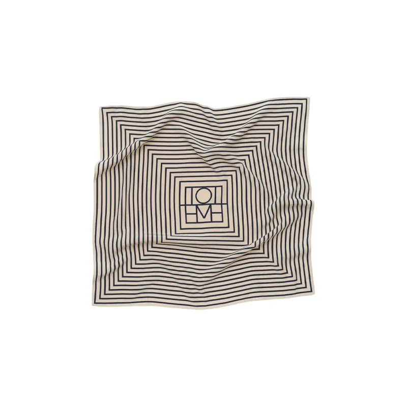 TOTEME Logo embroidered Silk Scarf-2
