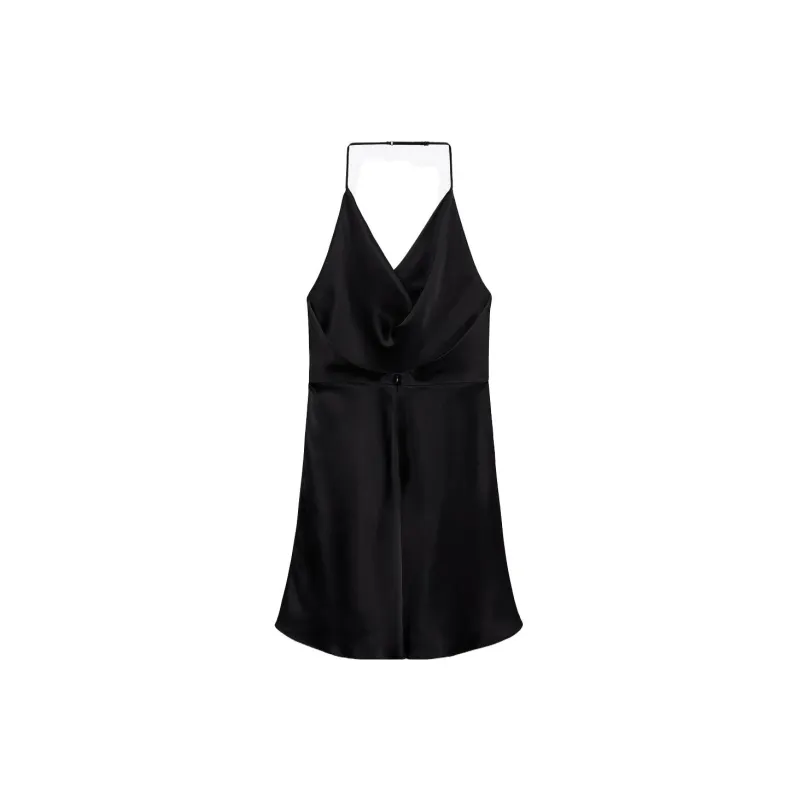 ZARA Slip Dresses Women's Black-1
