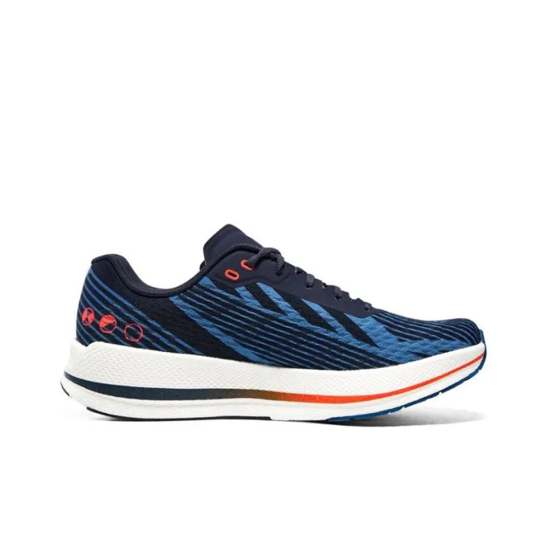 Skechers Go Run Razor 4 Anti Slip Wear Resistant Low Top Running Shoes Men's White Blue-1