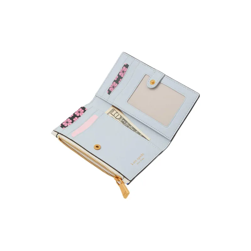 Kate Spade Leather Trim Coin Purses Wallets Small Size Women's Cream White-3