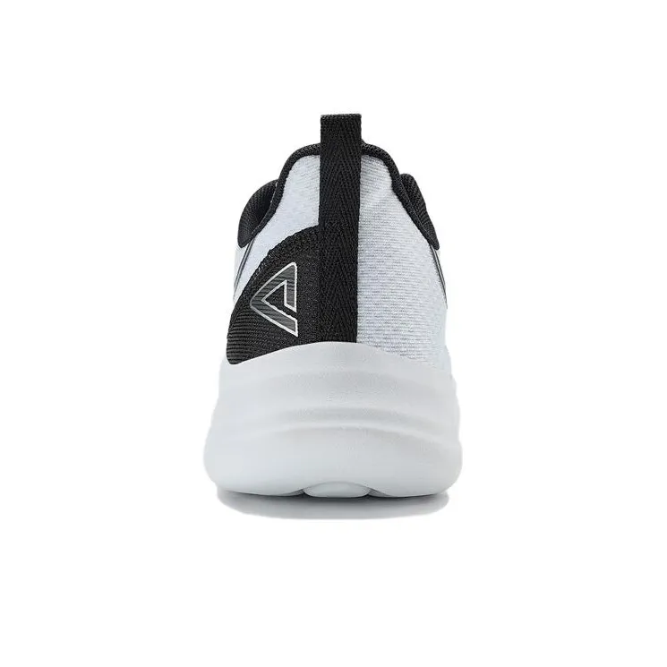 PEAK Anti Slip And Wear Resistant Breathable Low Top Sports Casual Shoes Men's White Black-3