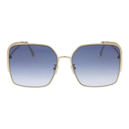 FENDI Sunglasses Unisex Gold