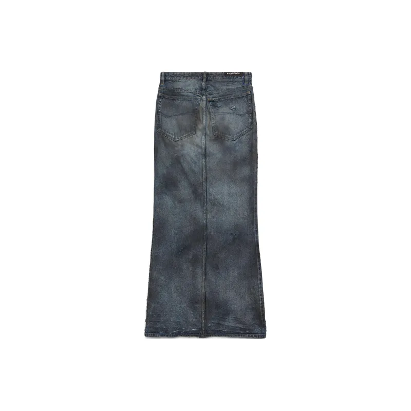 Balenciaga Maxi Skirt Light Blue-1
