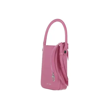 By Far Note Lipstick Croc Embossed Tote Bag
