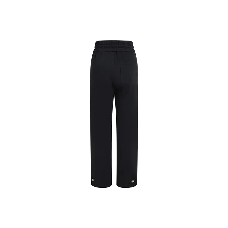 LIUREGALI Casual Pants Women's Black-1