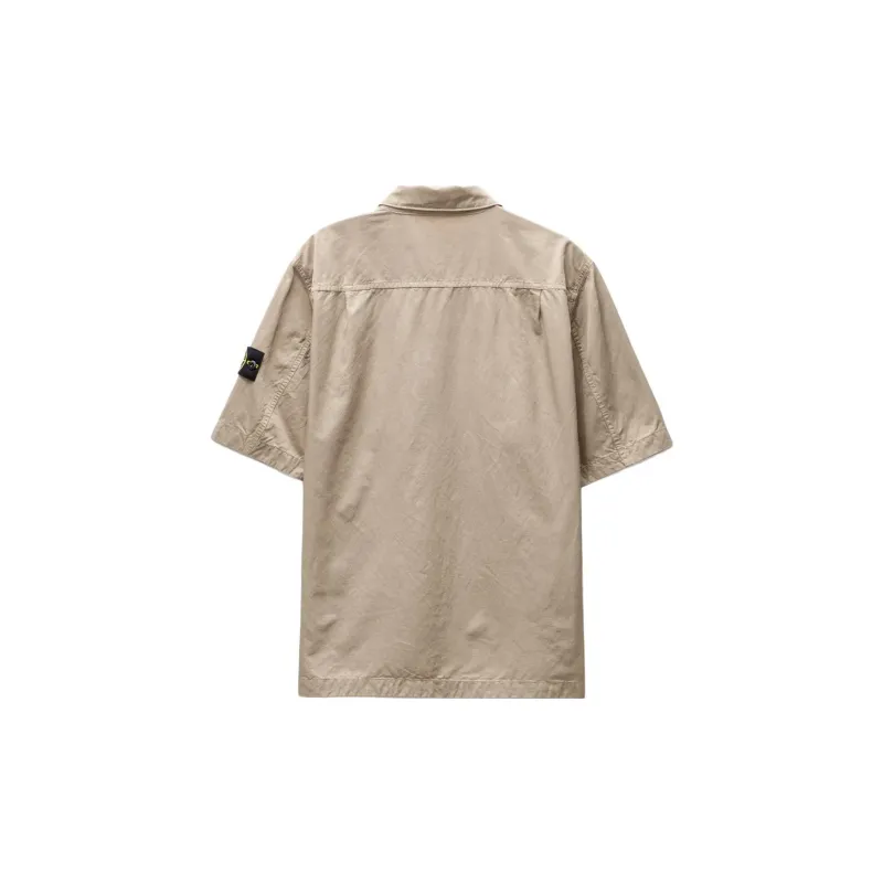 STONE ISLAND SS23 Shirt Men's Dove Gray Color-1
