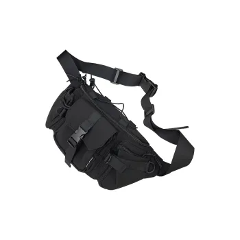 SURELAPTOP Nylon Fabric Shoulder Bag Crossbody Bag Unisex Black/Blue/White & Blue