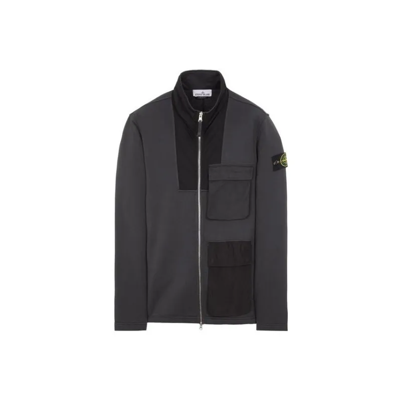 STONE ISLAND Mixed Fabric HYPE TC Series SS23 Jackets & Coats Men's Charcoal Gray-1