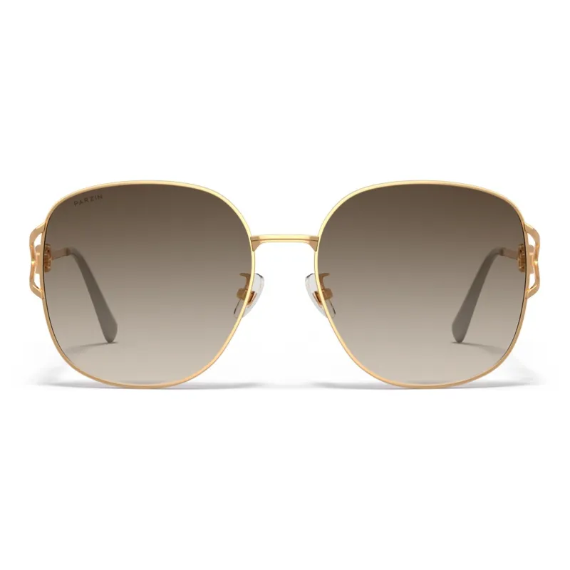 PARZIN Round Sunglasses Women's Metal Frame-8