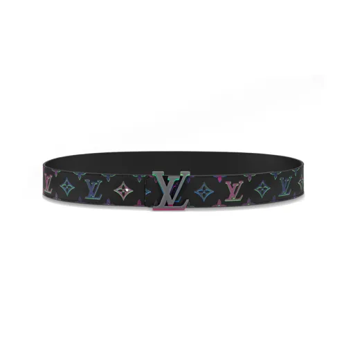 LOUIS VUITTON Leather Belts Men Black