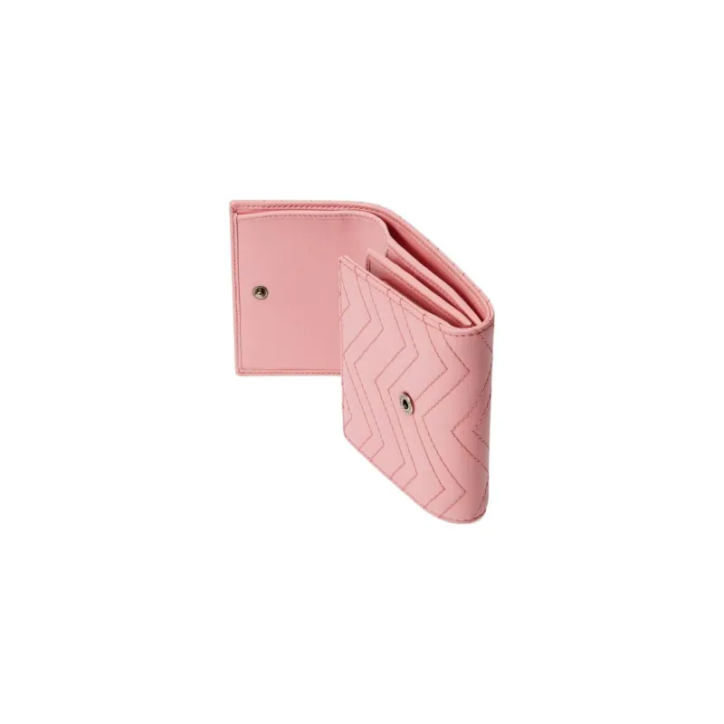 GUCCI GG Marmont Leather Card Clip Money Clip Card Holder Wallet Mini Women's Pink-2