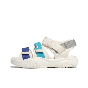 FILA Tapered Sandal V3 Sports Sandals Unisex White Blue Korean Style