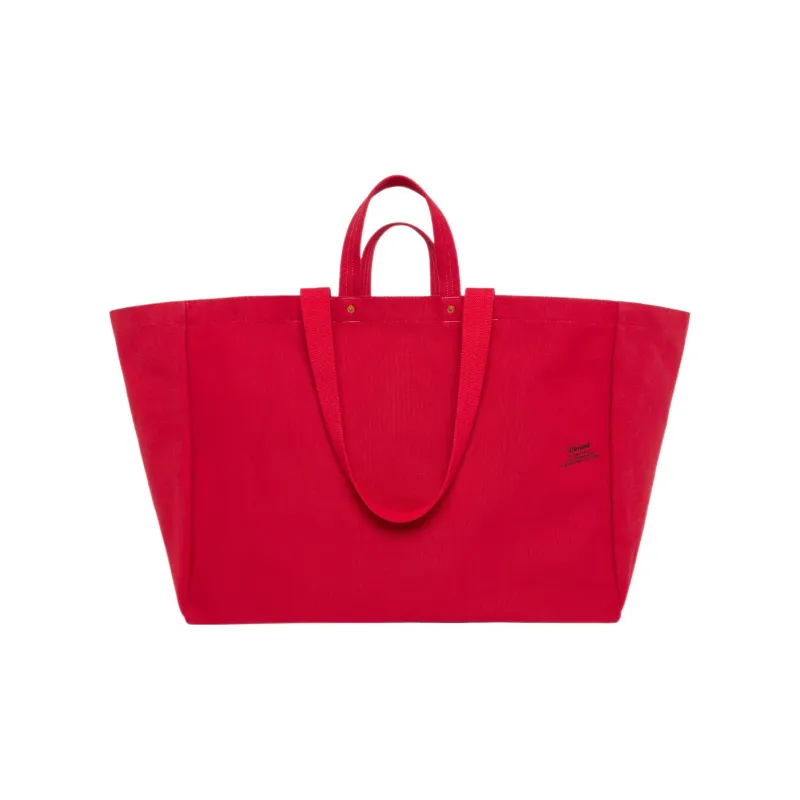 Levi's JJJJound Collaboration Cotton Tote Bag, Shopping Bag, Handbag Regular Unisex Red-2