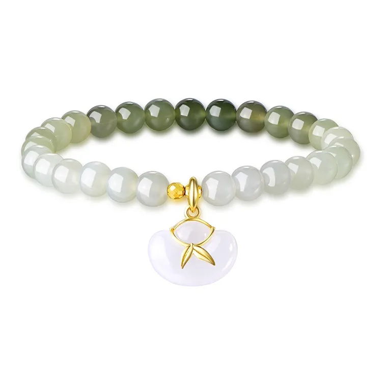 LOVING Hetian Jade Bracelets White Jade/Pale Greenish White Jade Women's-0