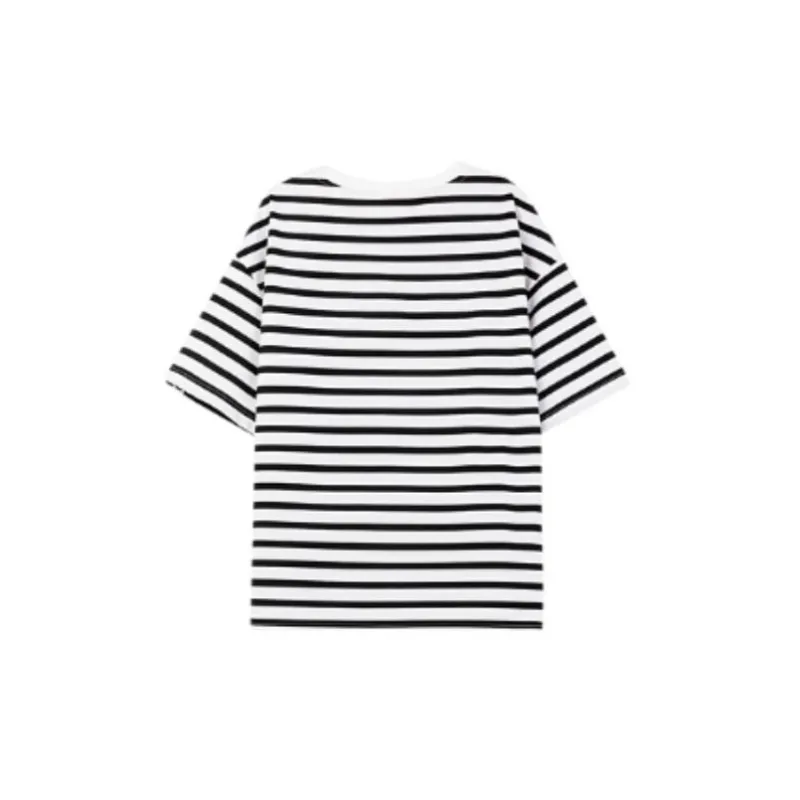 B.Duck T Shirts Women's Black White-1