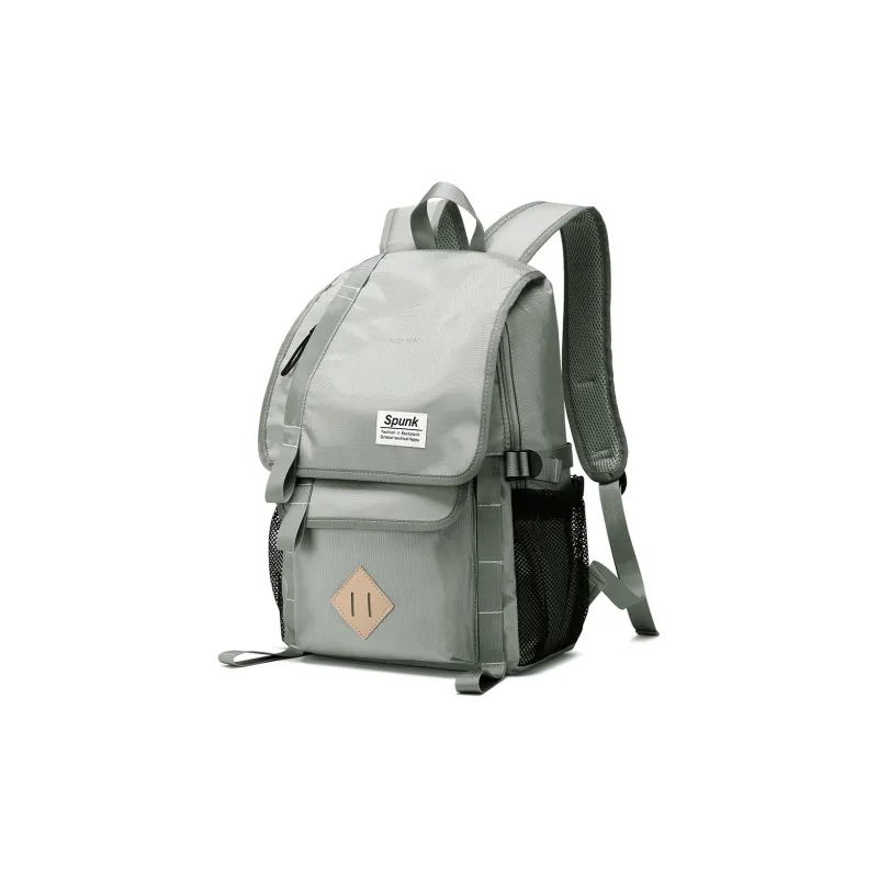 NOMK Oxford Cloth Canvas Travel Bag Handbag Laptop Bag Backpack Regular Unisex Black-7