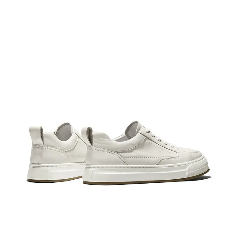 Hautton Jeans Stylish Skateboarding Shoes Men's White-4