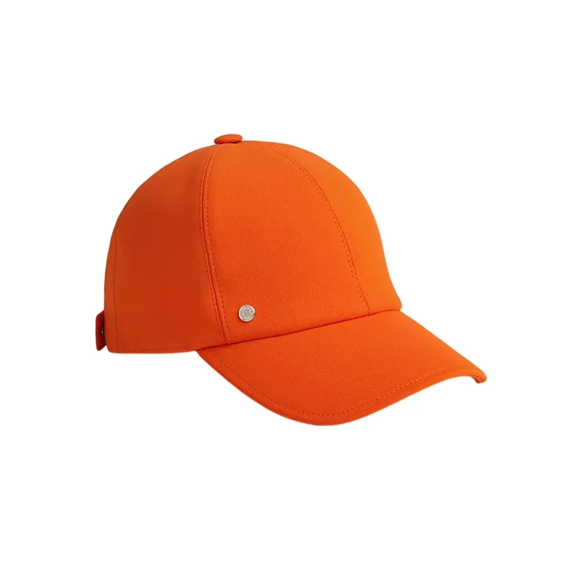 HERMES Baseball Caps Unisex Orange-0
