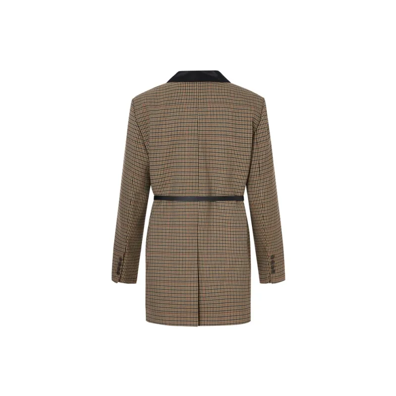 MO&CO Coats Women's Multicolor Plaid-1