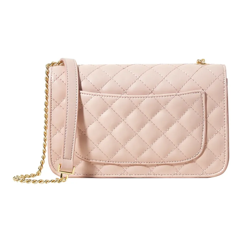 Miffy PU Small Square Bag Shoulder Bag Women's Ecru/Pink/Black-9