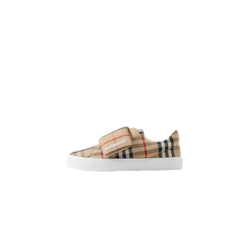 Burberry Kids James Check-pattern Touch-strap Sneakers