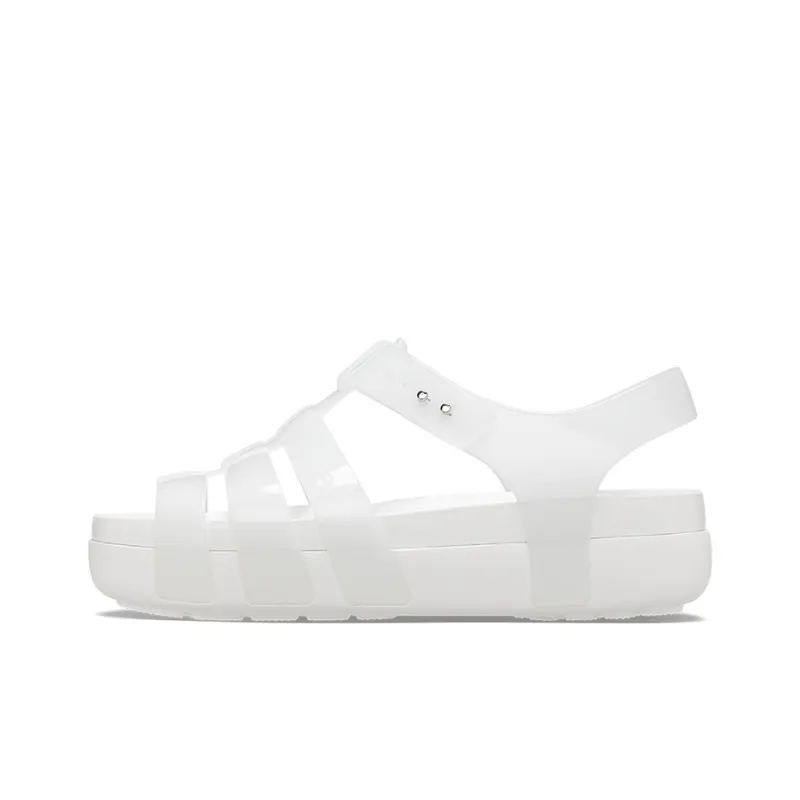 Crocs Splash Glossy Fisherman Sandal 'White' Women's-0