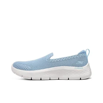 Skechers Go Walk Fle Anti Slip Wear Resistant Low Top Sports Casual Shoes Women's Blue White